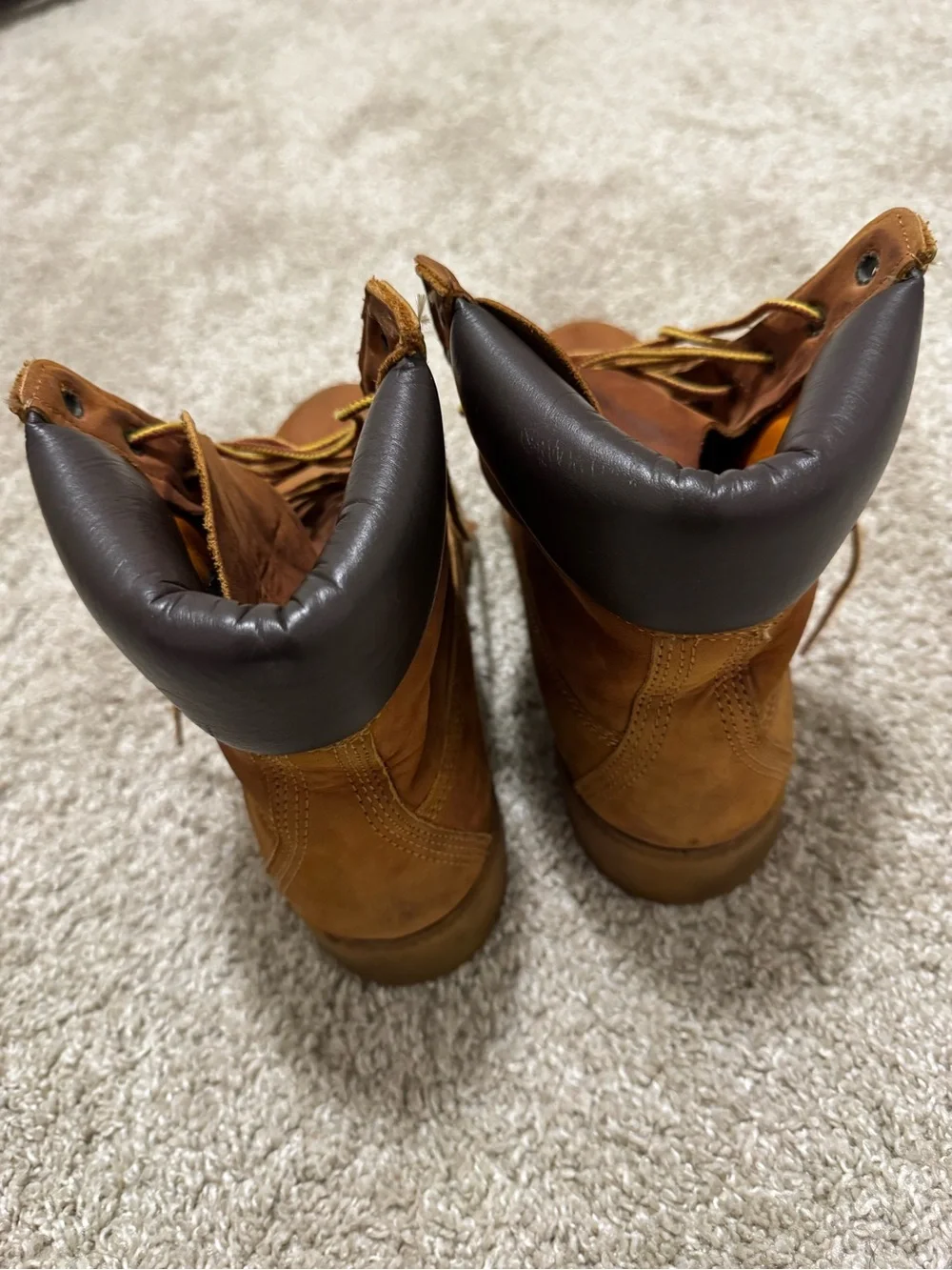 Timberland 6 Inch Premium Waterproof Boot Rust Nubuck Mens Size 10
